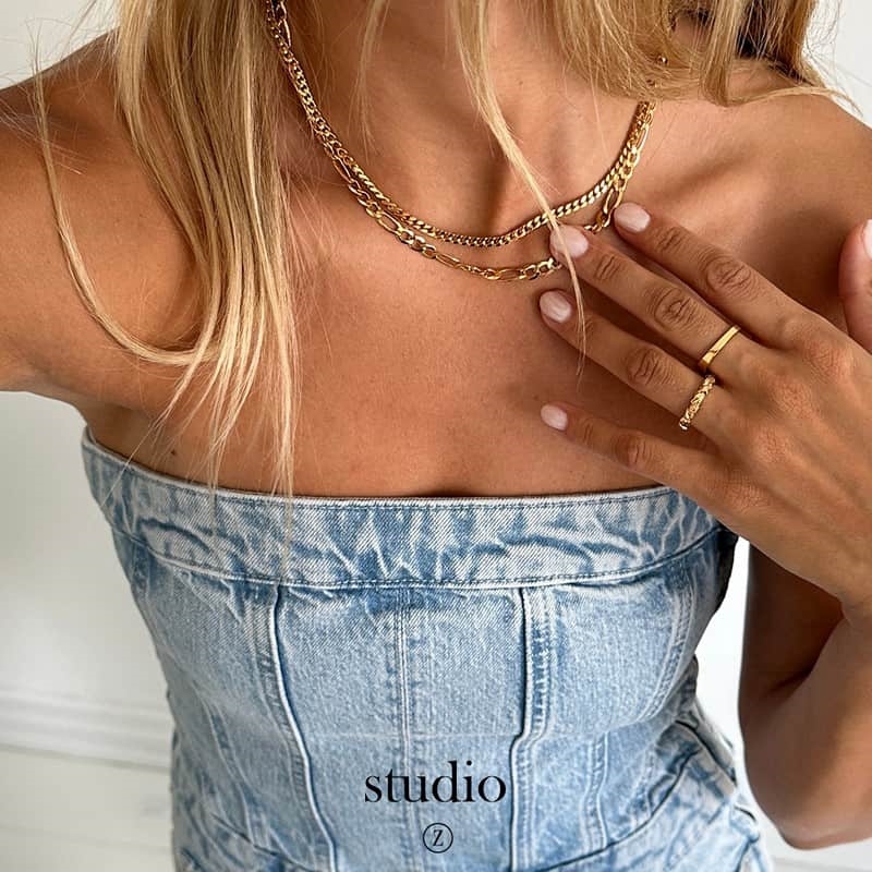 Studio Z - Element ring i forgyldt sølv